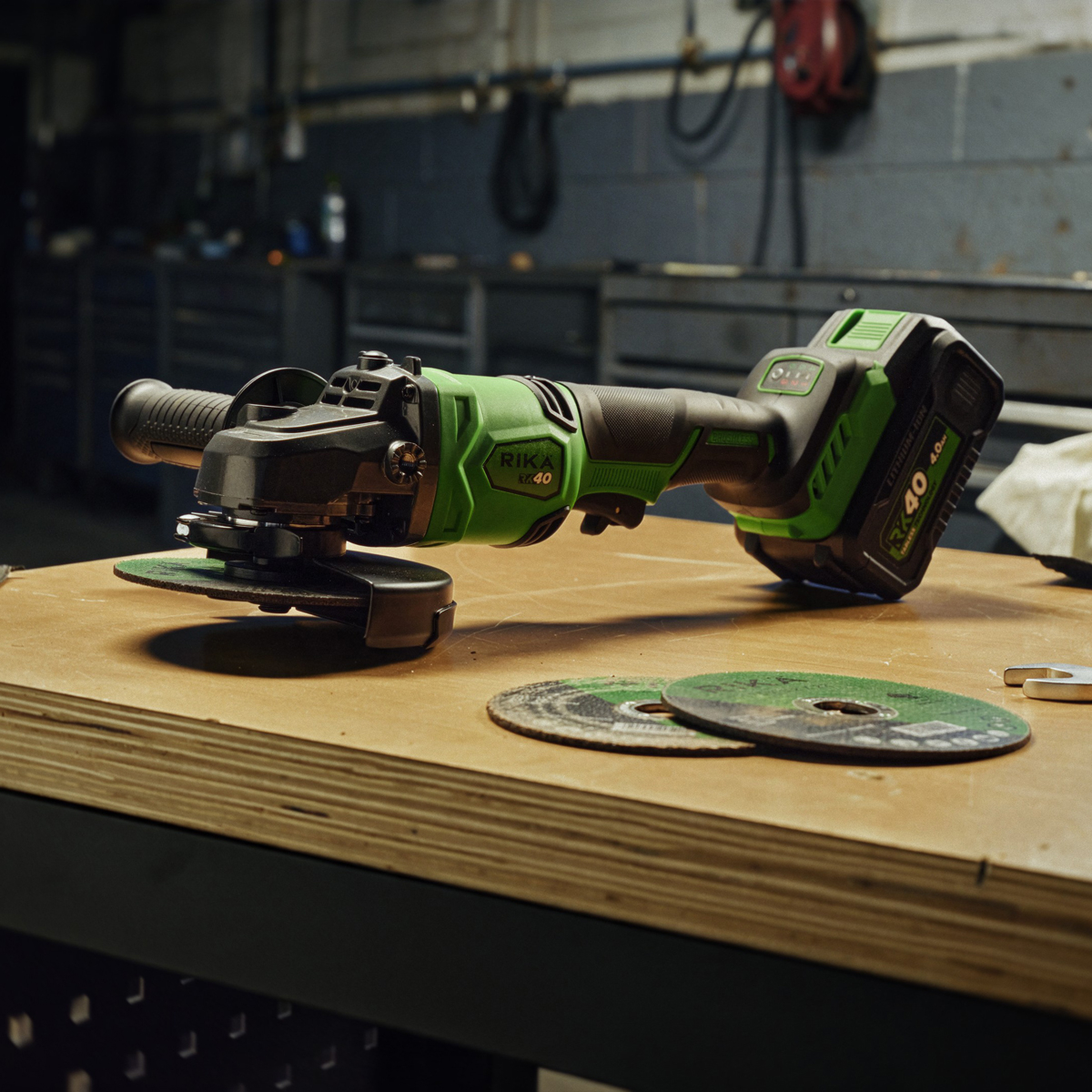 Rikä RK40 40V 125mm (5in) Cordless Braking Angle Grinder | Brushless Motor | Body Only